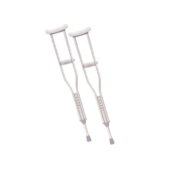 Walking Crutches with Underarm Pad and Handgrip, Youth, 1 Pair