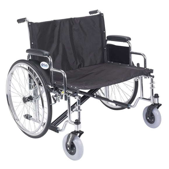 Sentra EC Heavy Duty Extra Wide Wheelchair, Detachable Desk Arms, 30