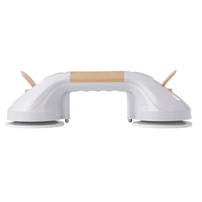 Suction Cup Grab Bar, 12", White and Beige