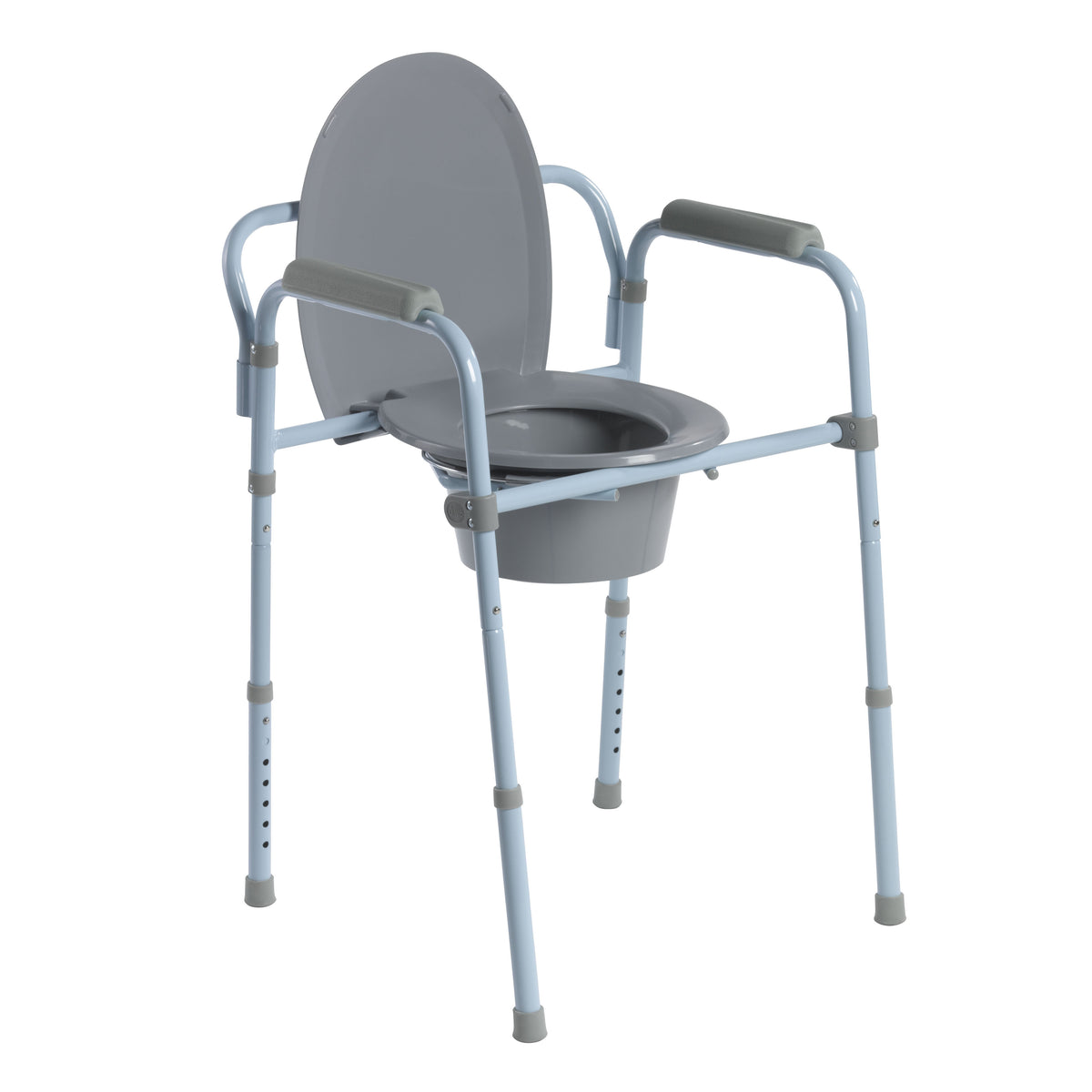 Free Standing Commode Steel Folding Frame Commode – In Motion Services