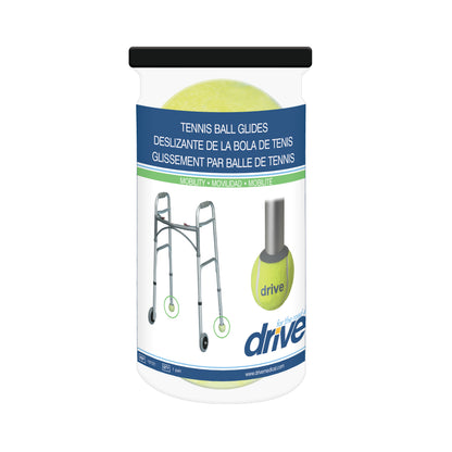 Walker Rear Tennis Ball Glides with Tennis Ball Can, 1 Pair