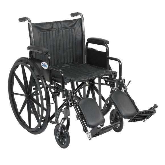Silver Sport 2 Wheelchair, Detachable Desk Arms, Elevating Leg Rests, 20